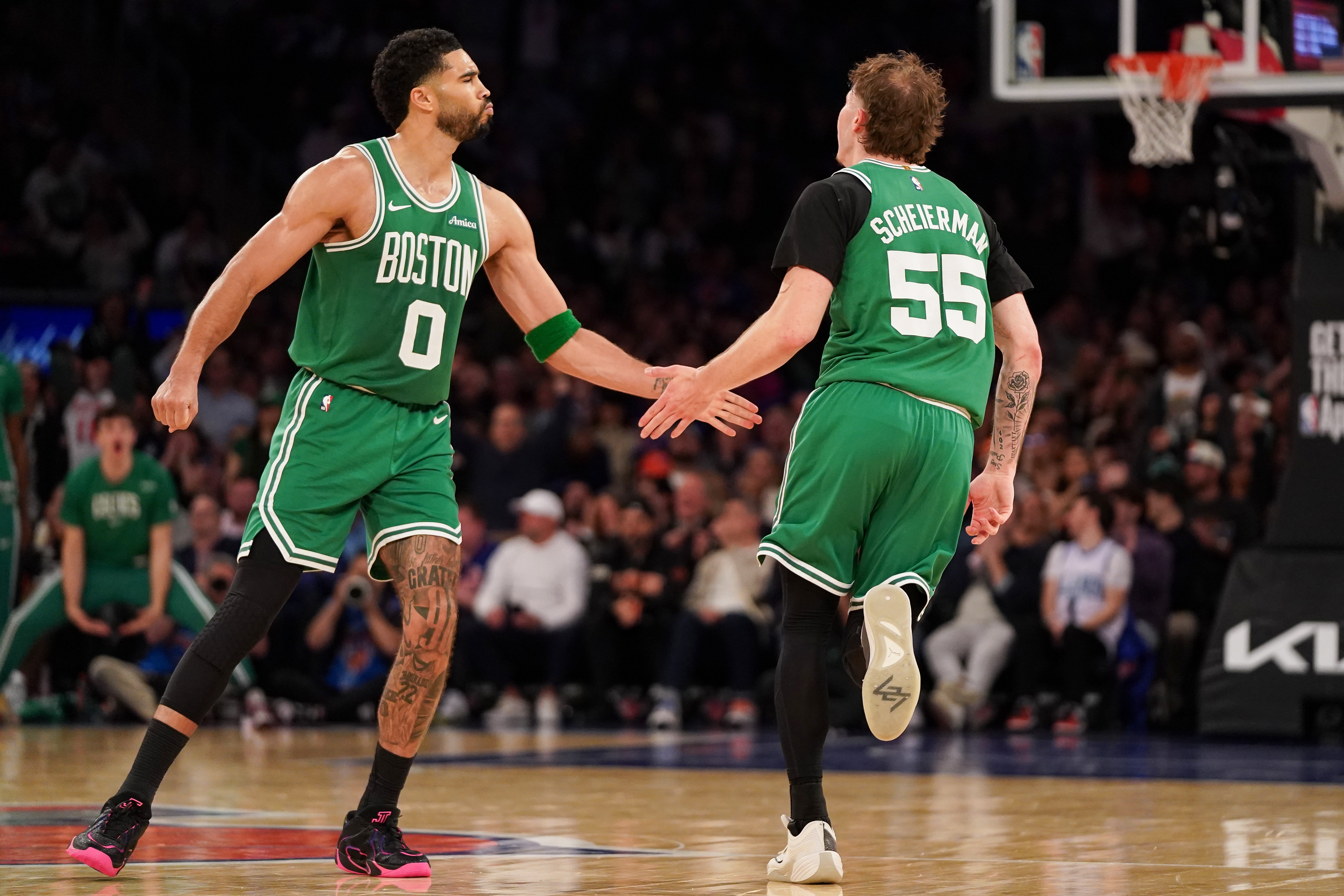 life-leyu.com-谢尔曼：塔图姆还是那个塔图姆 他今天在场上依旧沉着镇定